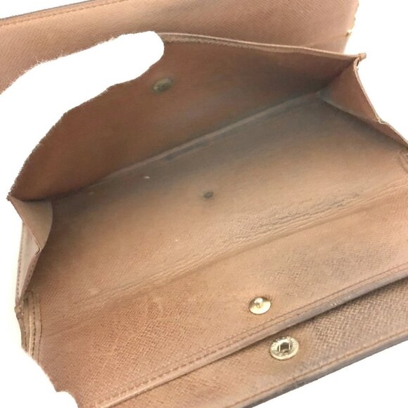 (L1) Louis Vuitton Wallet Long Brown Monogram - Picture 6 of 9